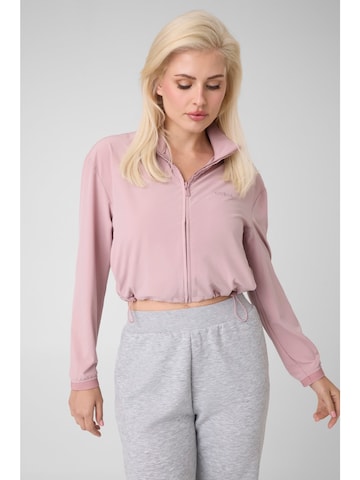 GUESS Sweatjacke in Pink: Vorderseite