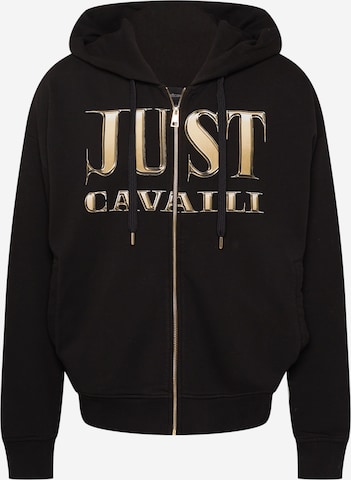 Just Cavalli Sweatjakke i svart: forside