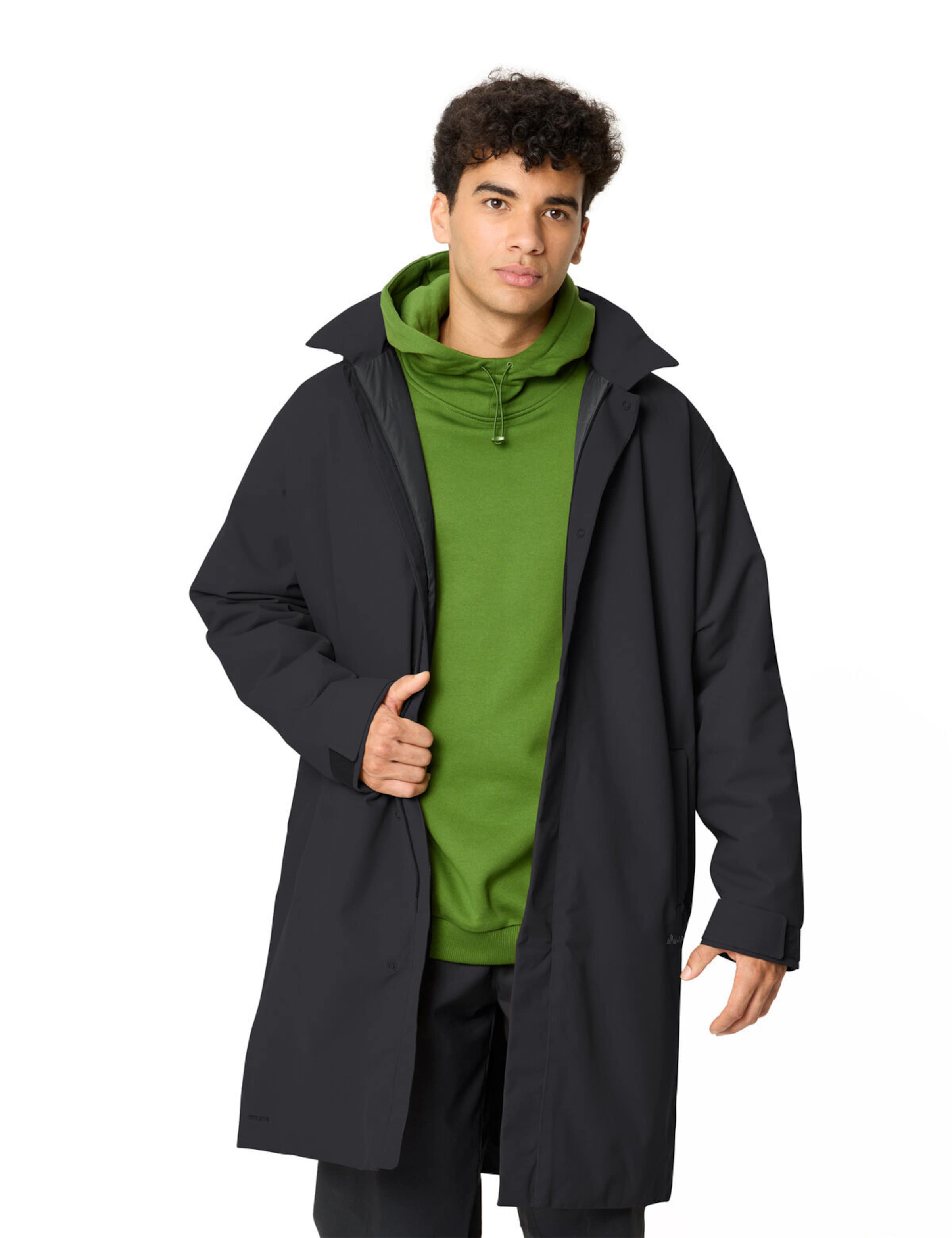 VAUDE Outdoormantel 'Coreway' in Zwart