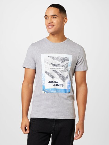 JACK & JONES Tričko 'BOOSTER' – šedá: přední strana