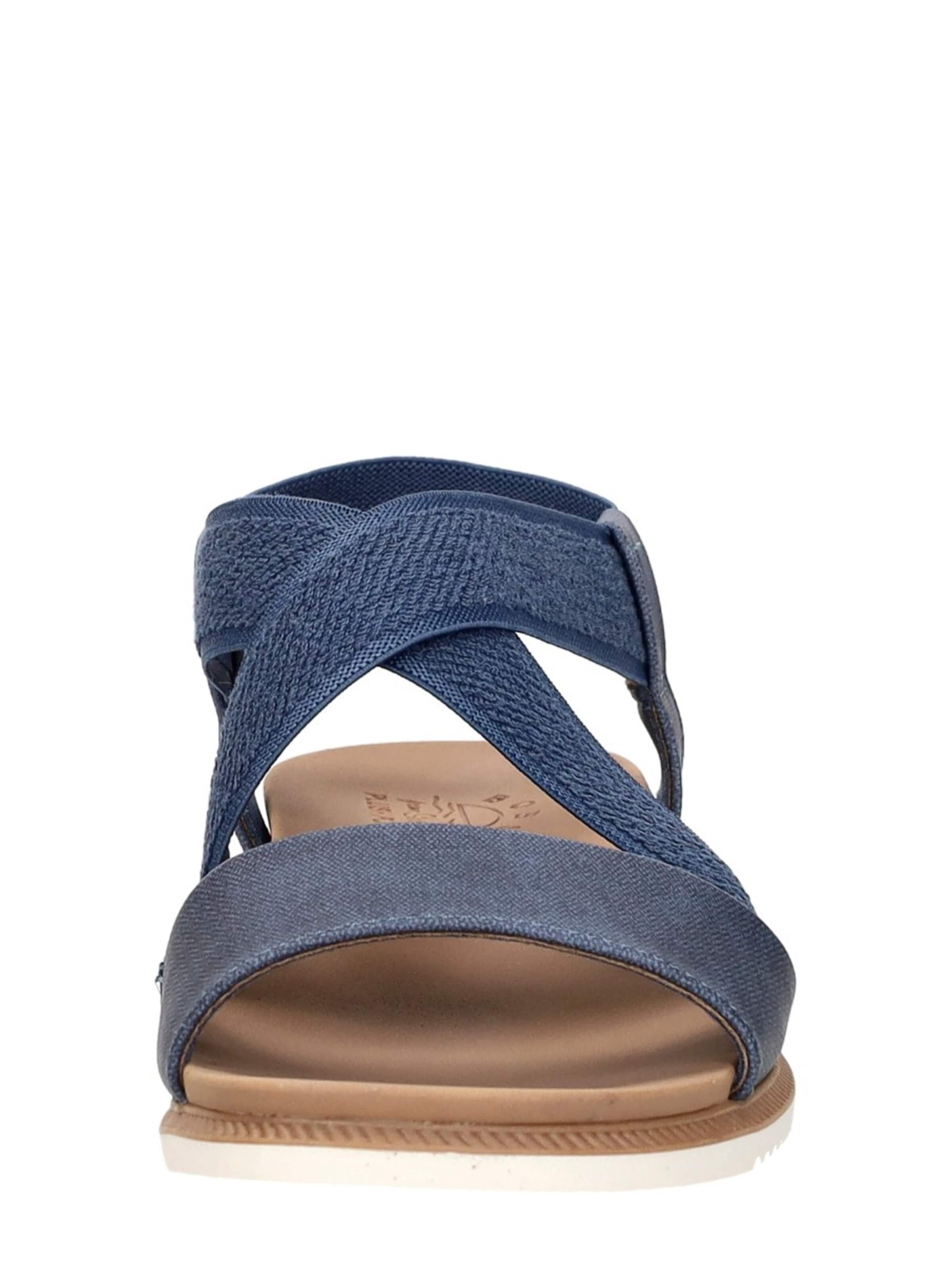 SKECHERS Sandaal 'Bobs Desert Kiss Low' in Blauw