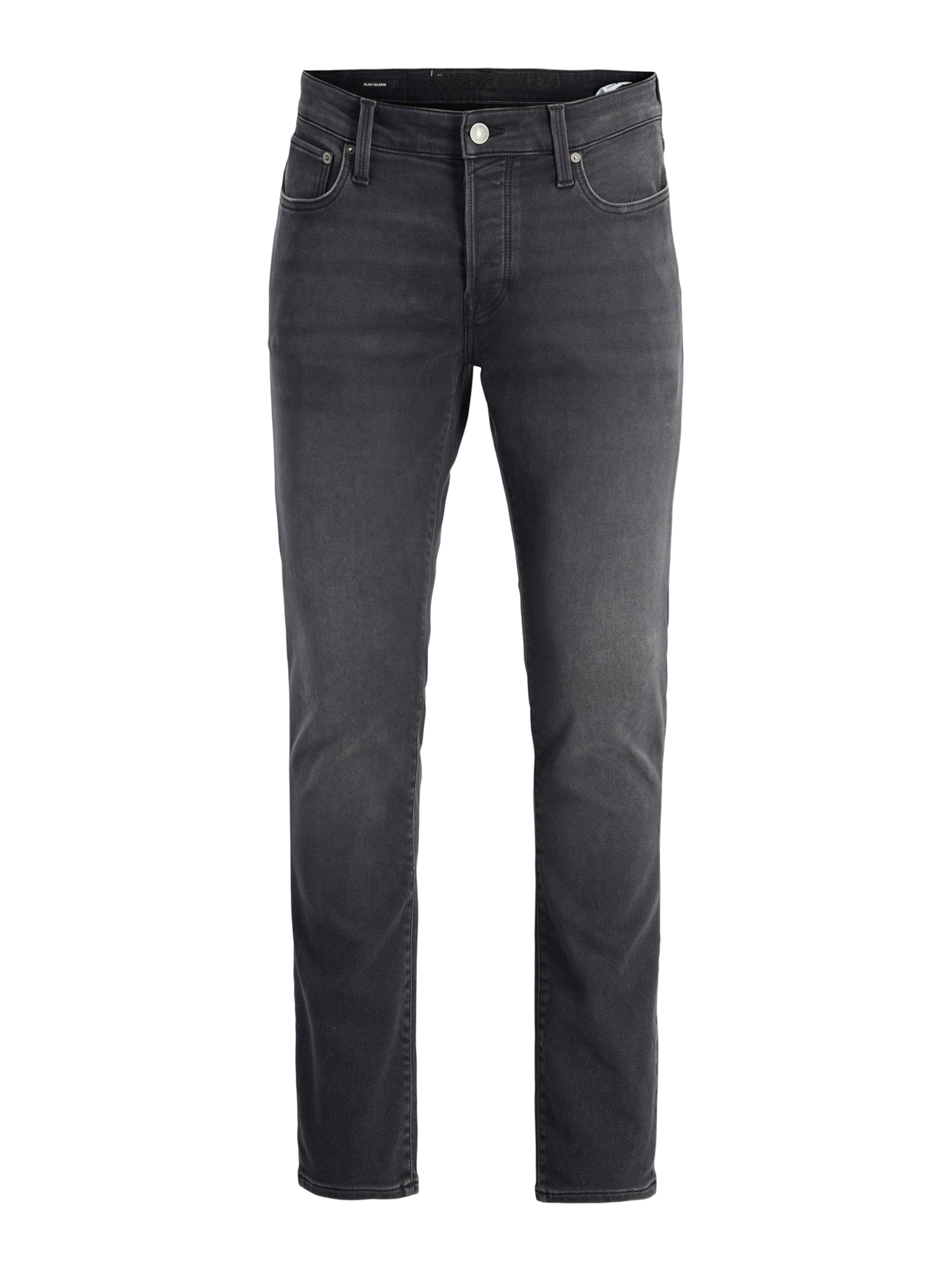 JACK & JONES Štandardný strih Džínsy 'JJIMike JJFox' - Čierna: predná strana