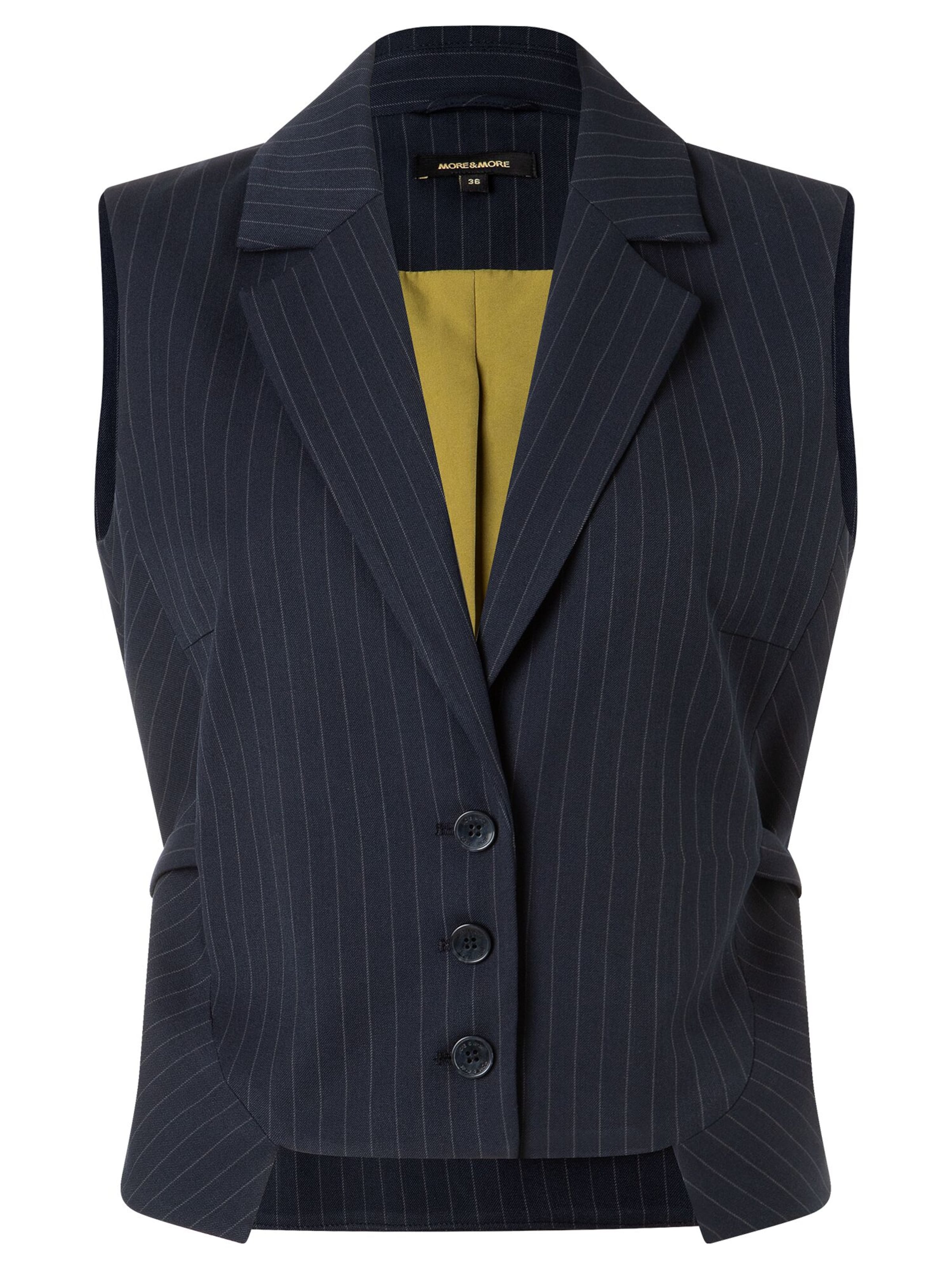 MORE & MORE Suit Vest in Blue: front