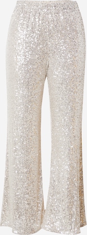 Wide Leg Pantalon River Island en argent : devant