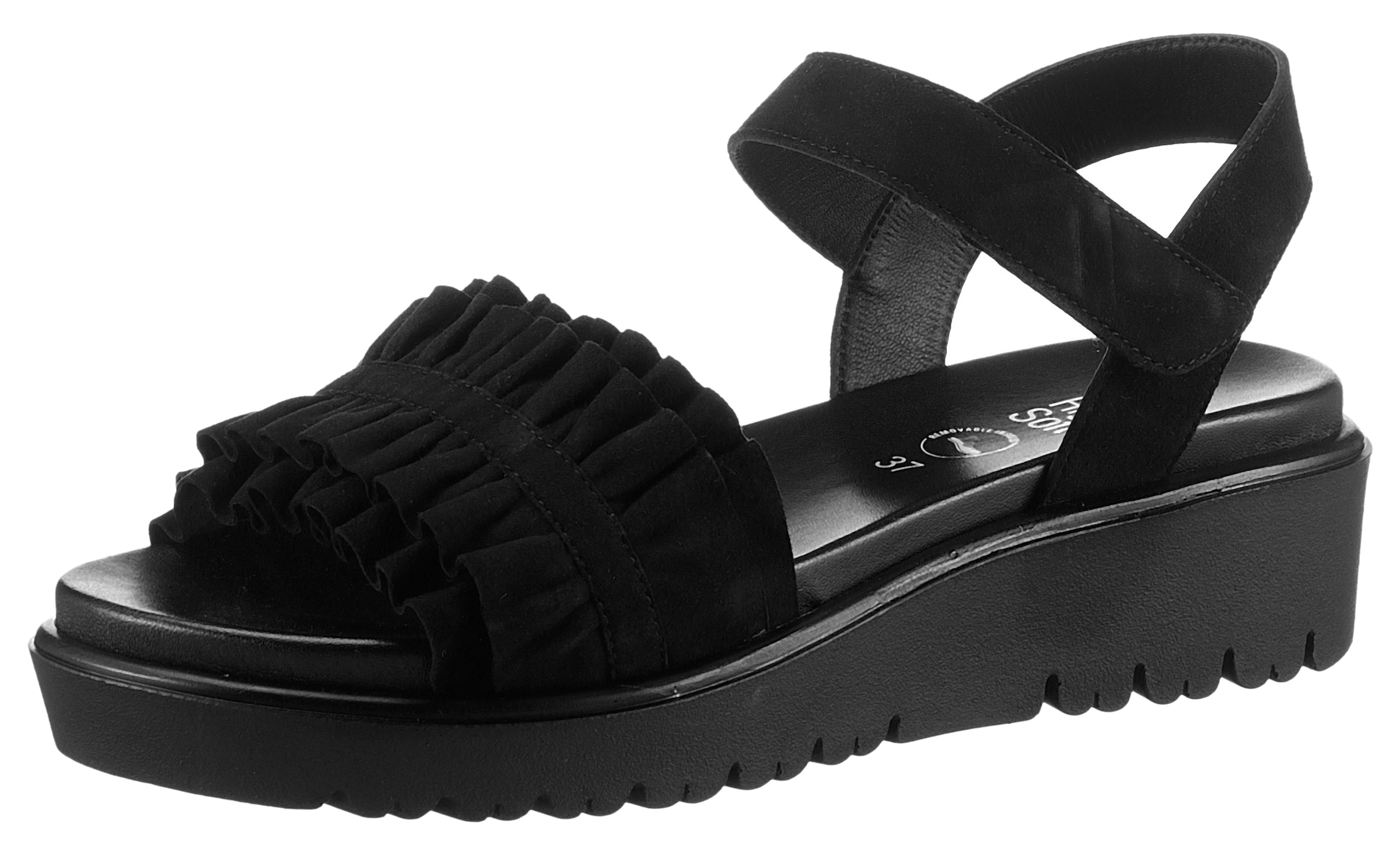 ARA Sandaal in Zwart: voorkant