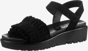 ARA Sandals in Black: front