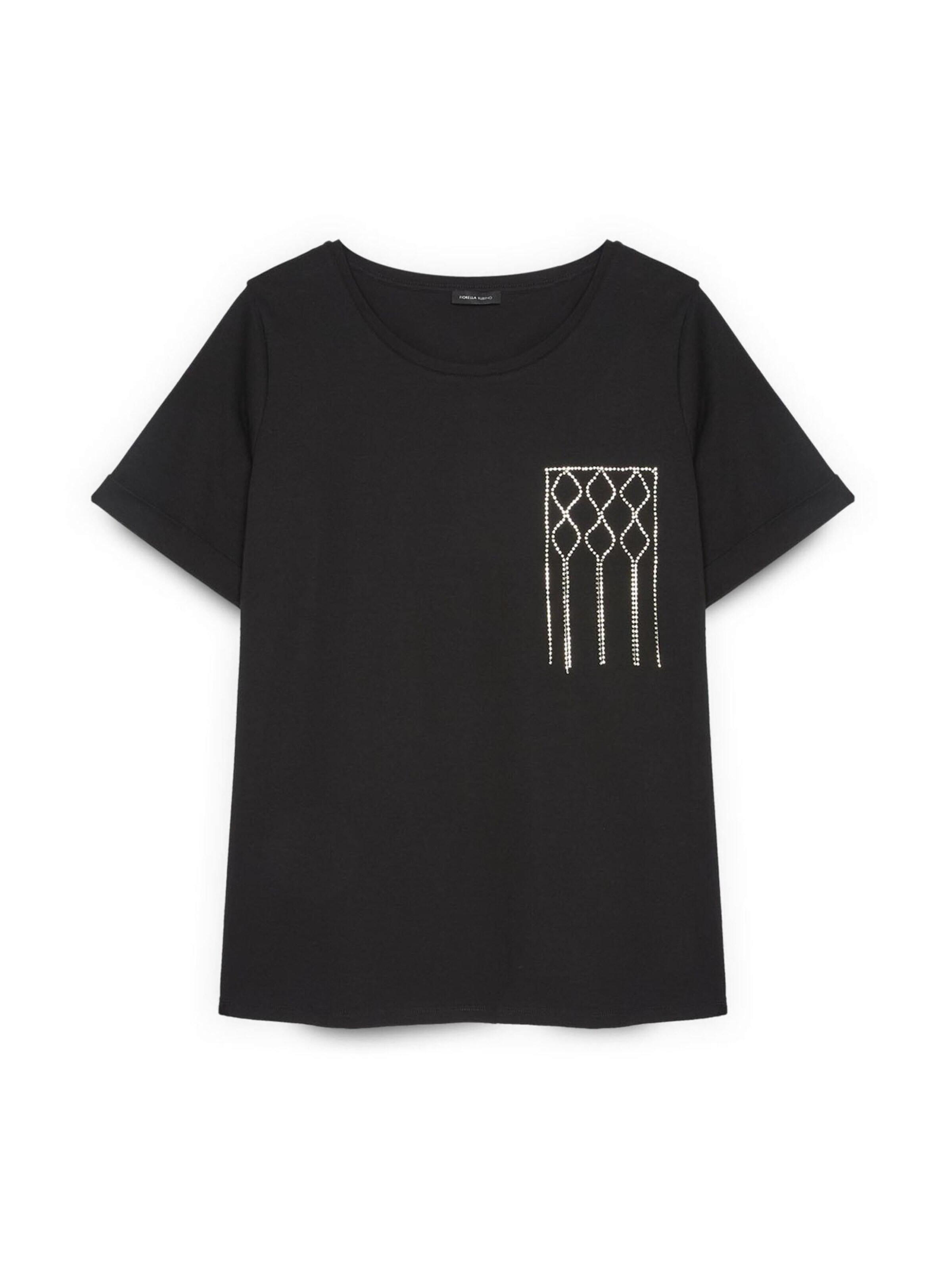 T-shirt Fiorella Rubino en noir : devant