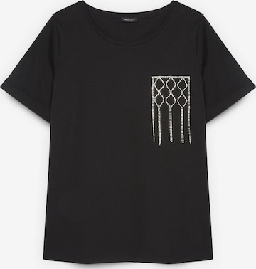 T-shirt Fiorella Rubino en noir : devant