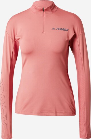 ADIDAS TERREX Functioneel shirt 'Xperior' in Rood: voorkant