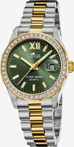 Montre à affichage analogique 'Lotus - Watch Freedom - Quartz watch movement - Watch case width: 32.5 mm' Lotus en vert : devant