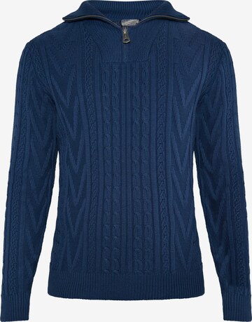 Pull-over DreiMaster Vintage en bleu : devant