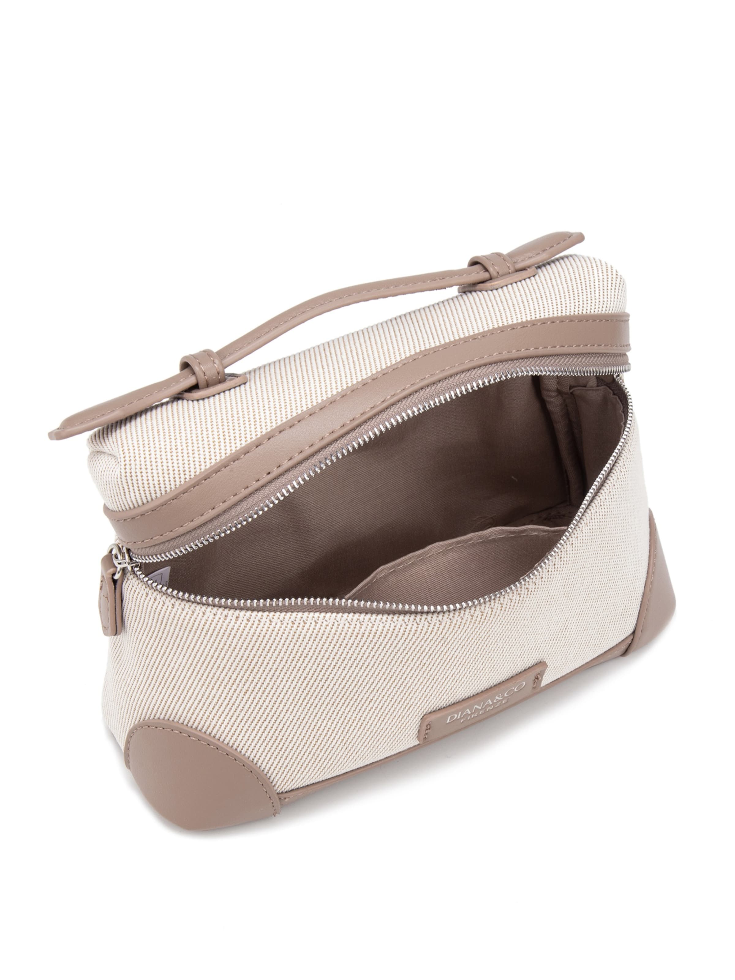 Borsa a tracolla 'Borsa a Mano Strutturata Diana & Co Firenze con Tracolla Regolabile e Dettagli Ecopelle' di Diana&Co. in grigio