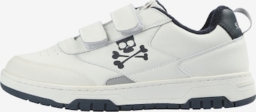 Sneaker de la Scalpers pe alb: față