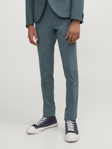 Coupe slim Pantalon 'JJSolar' Jack & Jones Junior en gris : devant