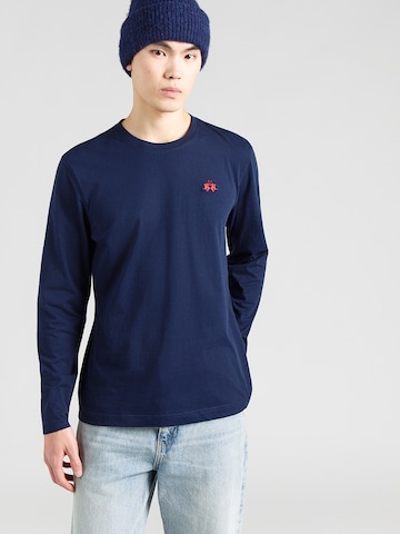 Tricou de la La Martina pe albastru: față