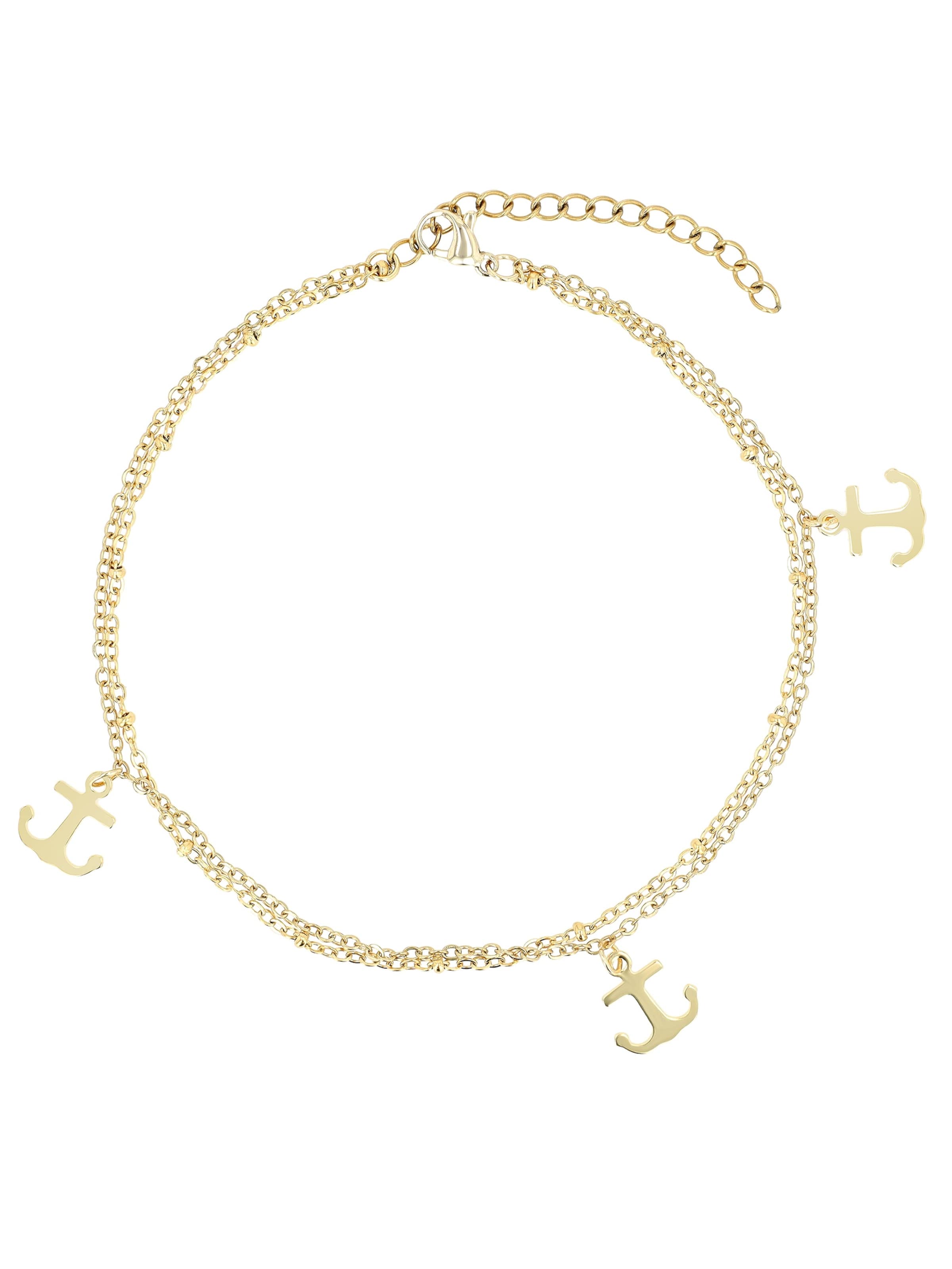 Akzent Fußschmuck 'Marinasa, langlebig'‌‌ in Gold: Vorderseite
