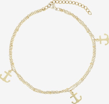 Akzent Fußschmuck 'Marinasa, langlebig' in Gold: Vorderseite