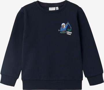 NAME IT Sweatshirt 'LEI' in Blauw: voorkant