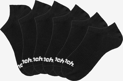 BENCH Дамски чорапи тип терлици в черно / бяло, Преглед на продукта
