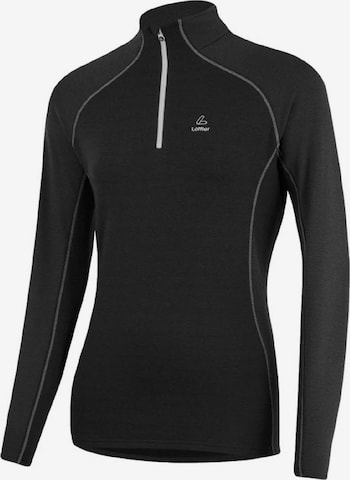 Löffler Athletic Sweatshirt in Black: front