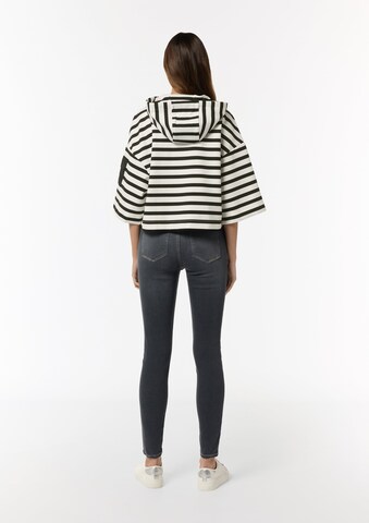 comma casual identity Sweatshirt in Schwarz: Rückseite
