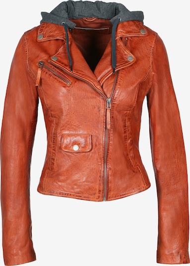 FREAKY NATION Prehodna jakna ' Easy Biker' | kostanj rjava / antracit barva, Prikaz izdelka