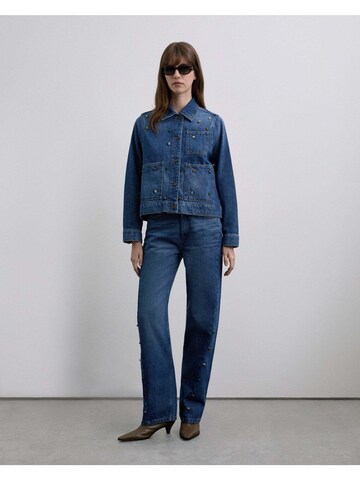 Scalpers Between-Season Jacket 'Ball' in Blue: front