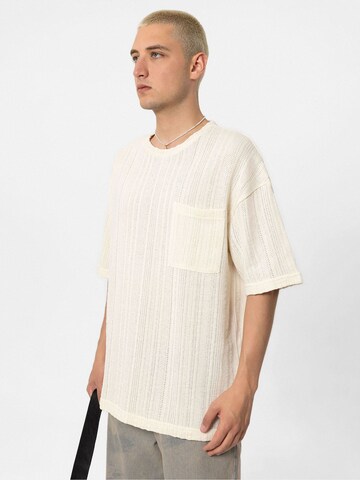 VAMOS CLO Shirt 'NEW YORK CITY' in Beige