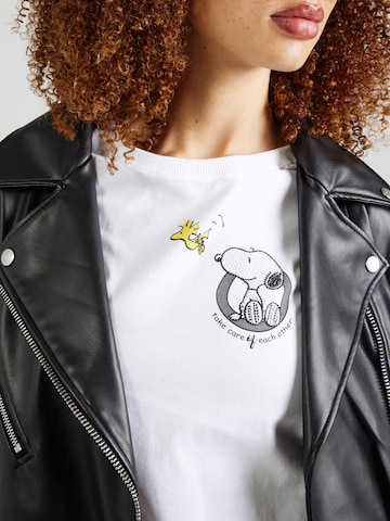 Tricou 'Snoppy Take Care' de la PRINCESS GOES HOLLYWOOD pe alb