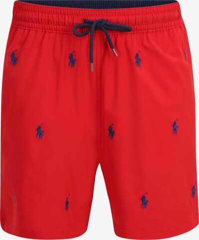 Polo Ralph Lauren Shorts de bain 'TRAVELER' en bleu marine / rouge orangé, Vue avec produit