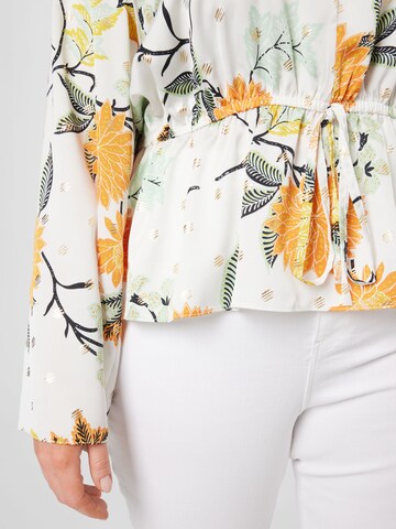 River Island Plus Bluse in Weiß