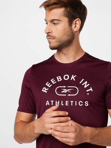 Reebok Funkční tričko – červená