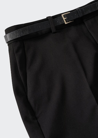 MANGO Slimfit Hose 'Boreal' in Schwarz