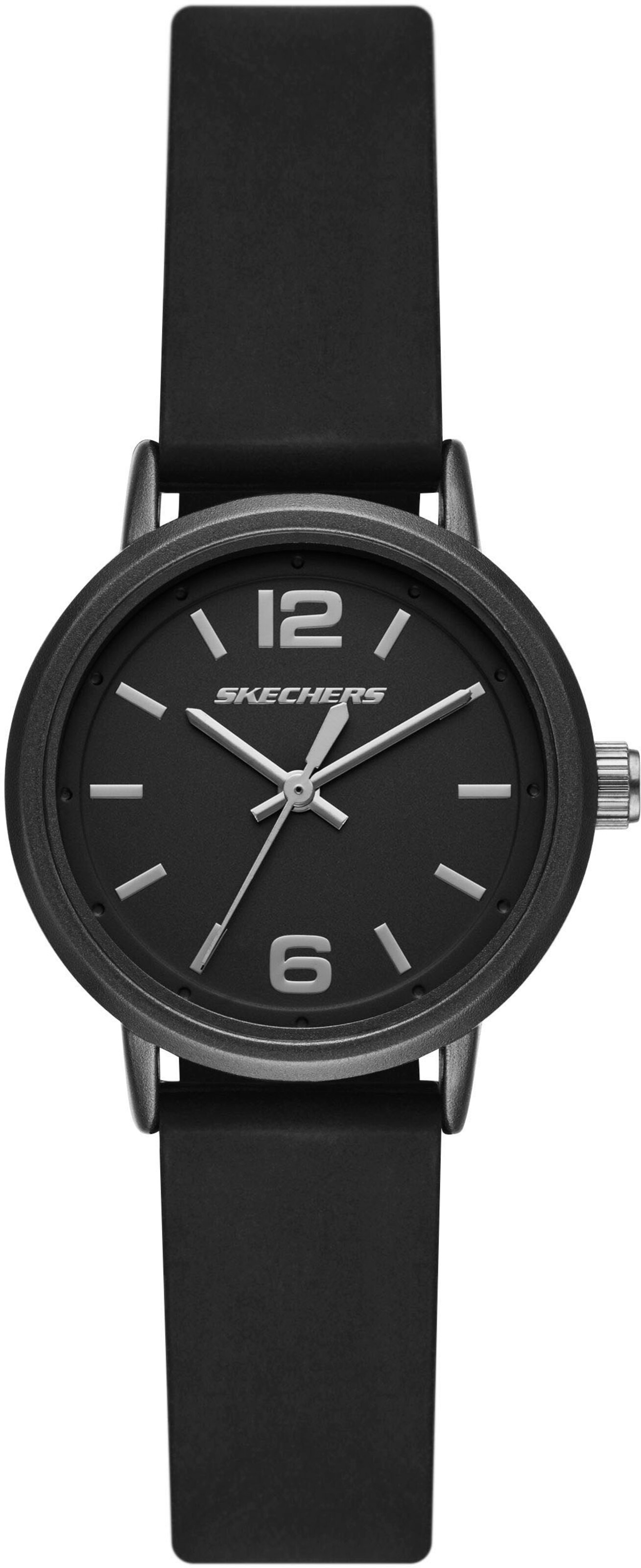 SKECHERS Analog Watch in Black: front