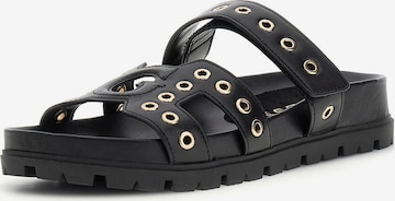 juoda GUESS Šlepetės 'FASHIE': priekis