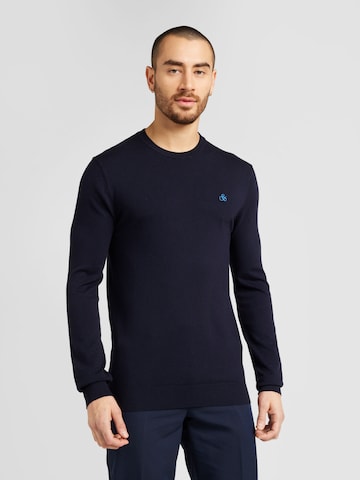 SCOTCH & SODA Pullover 'Essentials' in Blau: Vorderseite