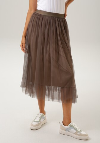 Aniston CASUAL Skirt in Brown: front