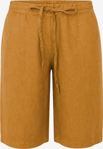 Haris Cotton Regular Housut värissä keltainen: etupuoli