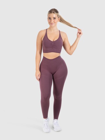 Bustier Haut de sport 'Solid Scrunch' Smilodox en violet