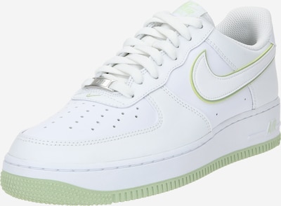 Nike Sportswear Matalavartiset tennarit 'Air Force 1 07' värissä vaaleanvihreä / valkoinen, Tuotenäkymä