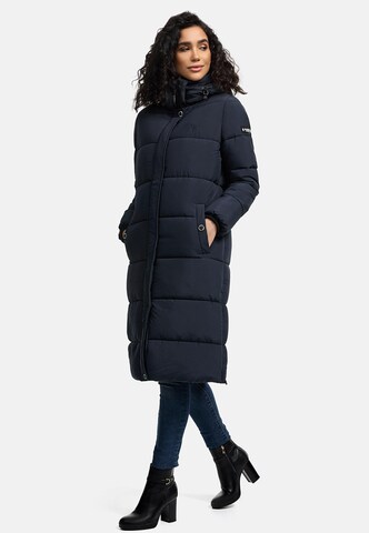 MARIKOO - Abrigo de invierno en azul: frente