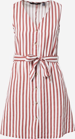 Robe-chemise VERO MODA en rouge : devant