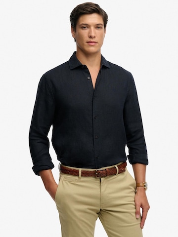 Superdry Regular fit Button Up Shirt in Blue