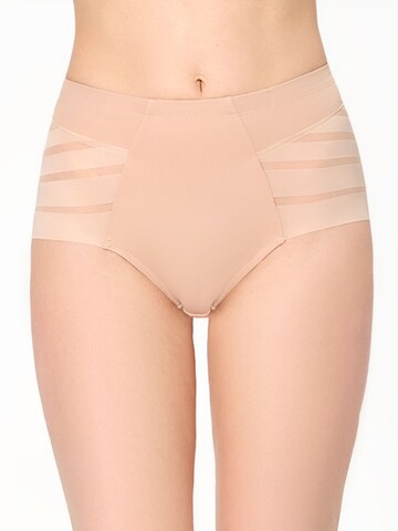 Nur Die - Cueca modeladora ' Midwaist Smooth Light Shaping ' em bege: frente