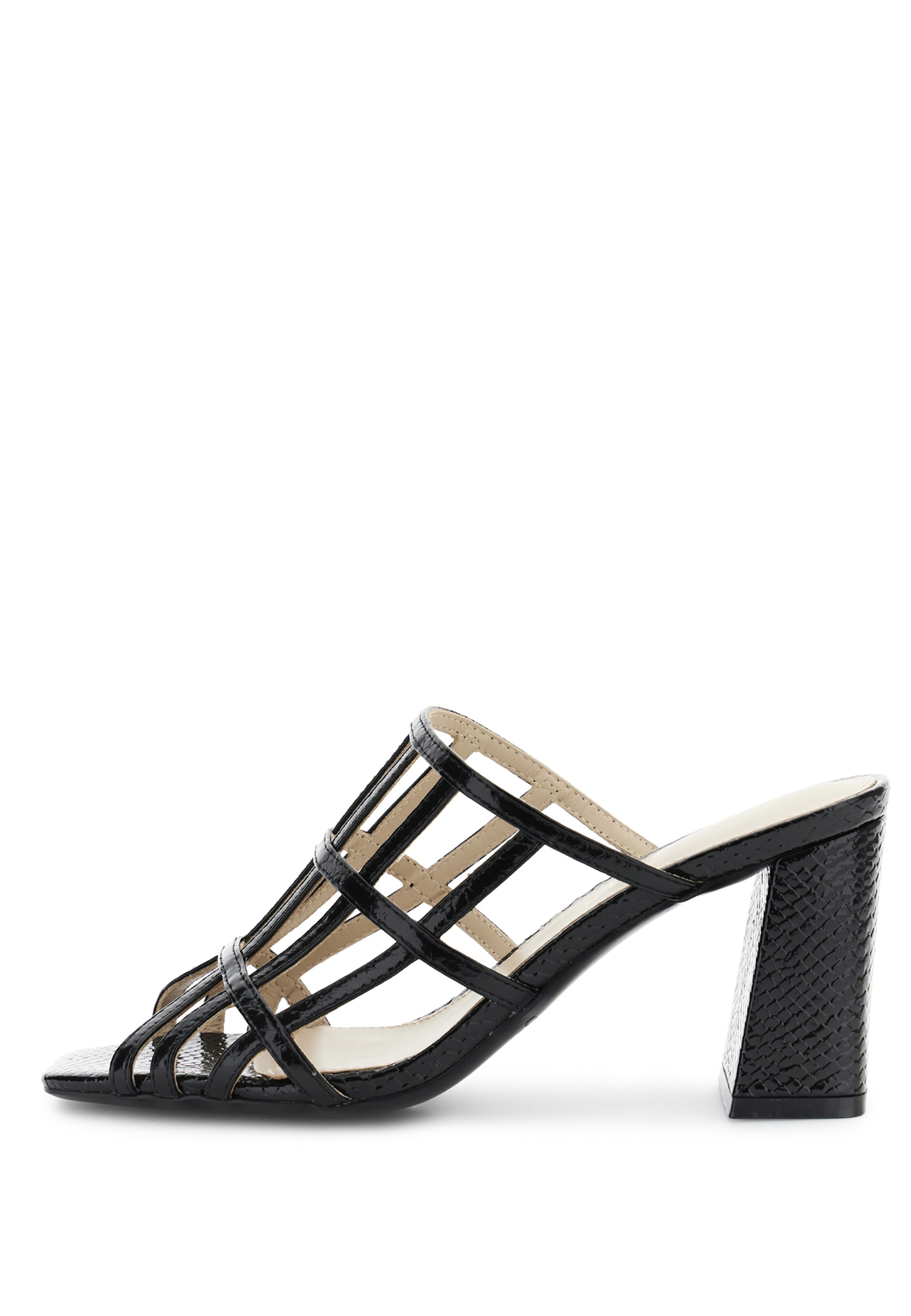 Sandalo di CAFè NOIR in nero: frontale