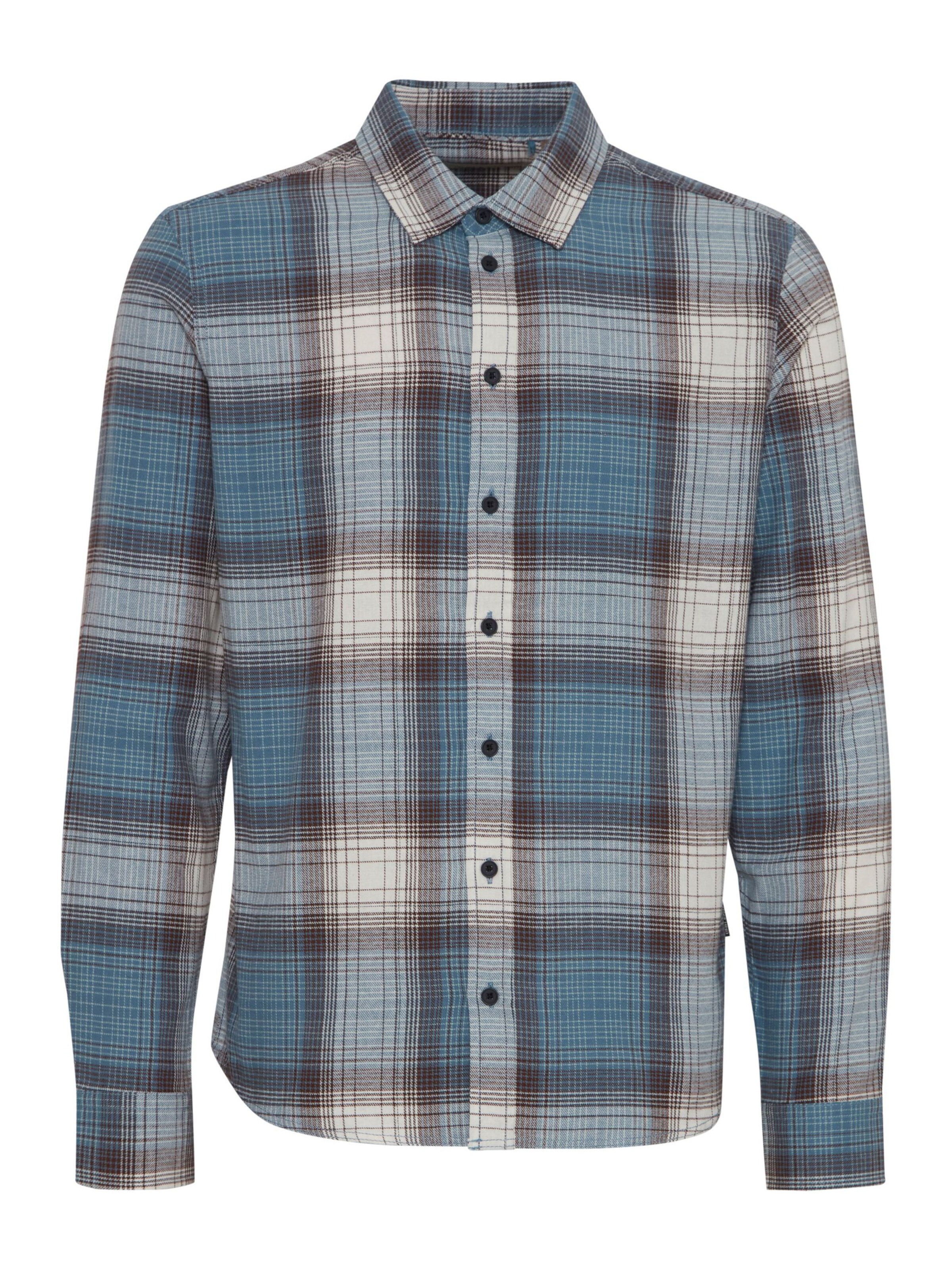 Chemise BLEND en bleu : devant