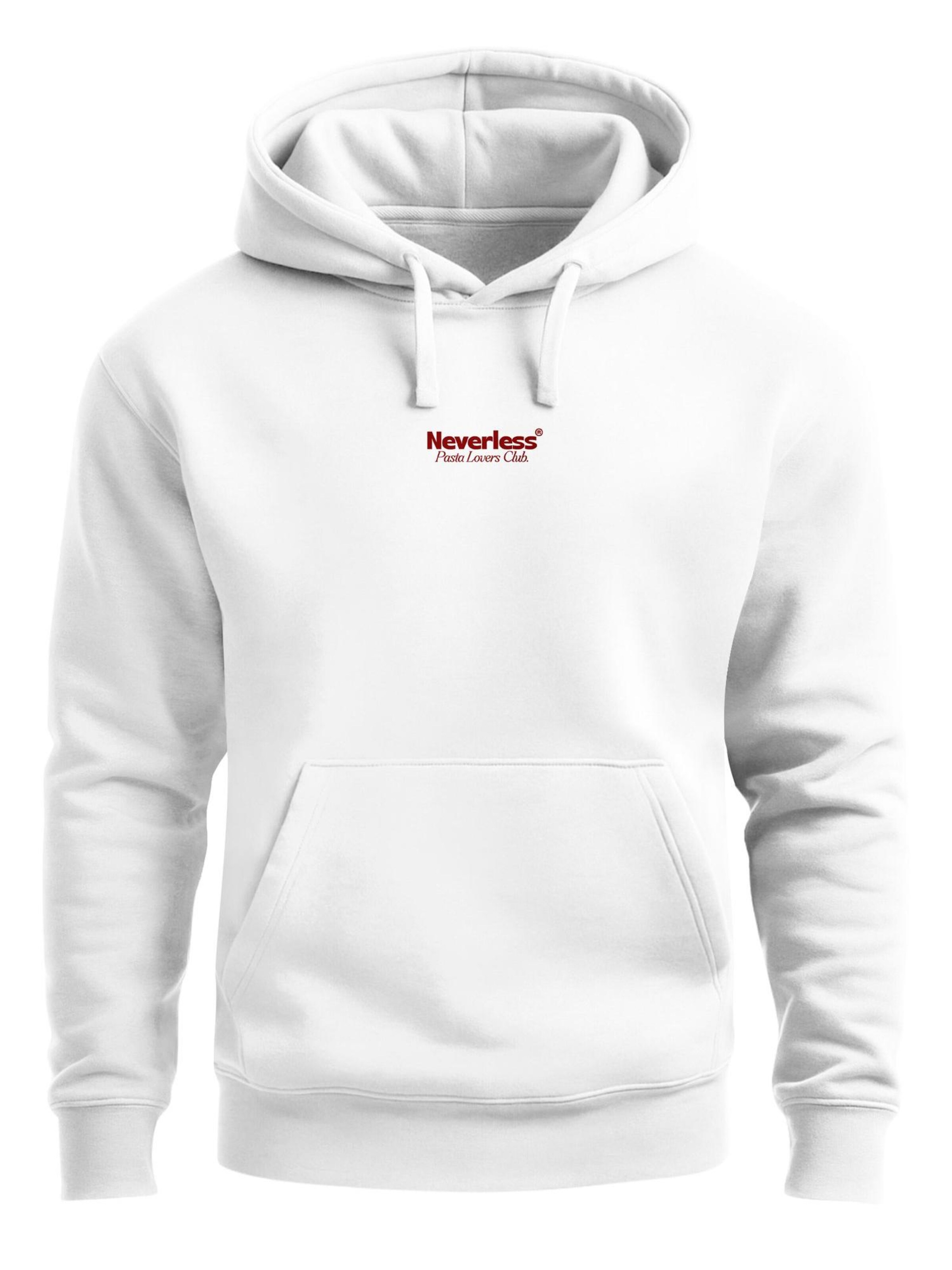 Neverless Sweatshirt 'Pasta Lovers Club' in Red: front