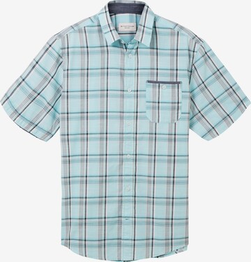 TOM TAILOR Regular fit Button Up Shirt in Blue: front