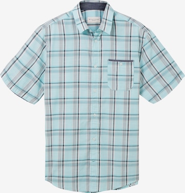 TOM TAILOR Regular fit Button Up Shirt in Blue: front