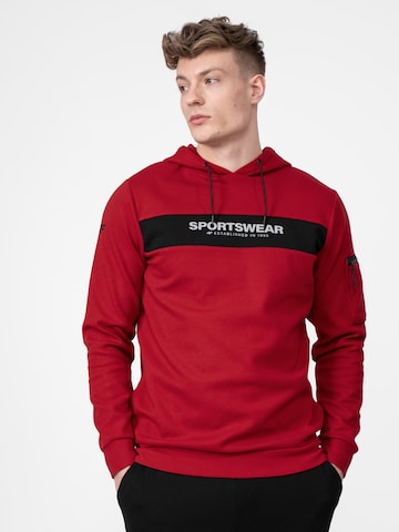 raudona 4F Sportinio tipo megztinis: priekis
